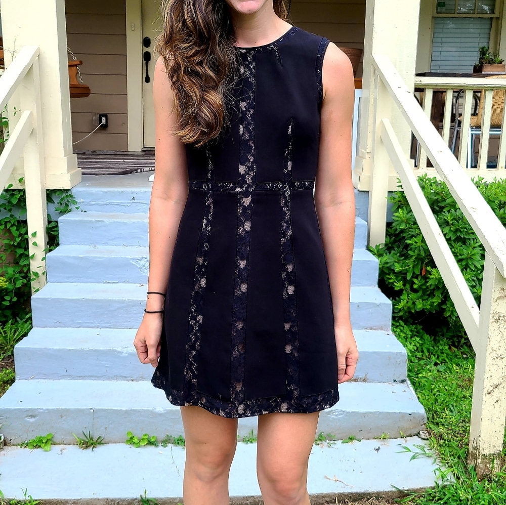 Black and Lace BCBG Cocktail Dress